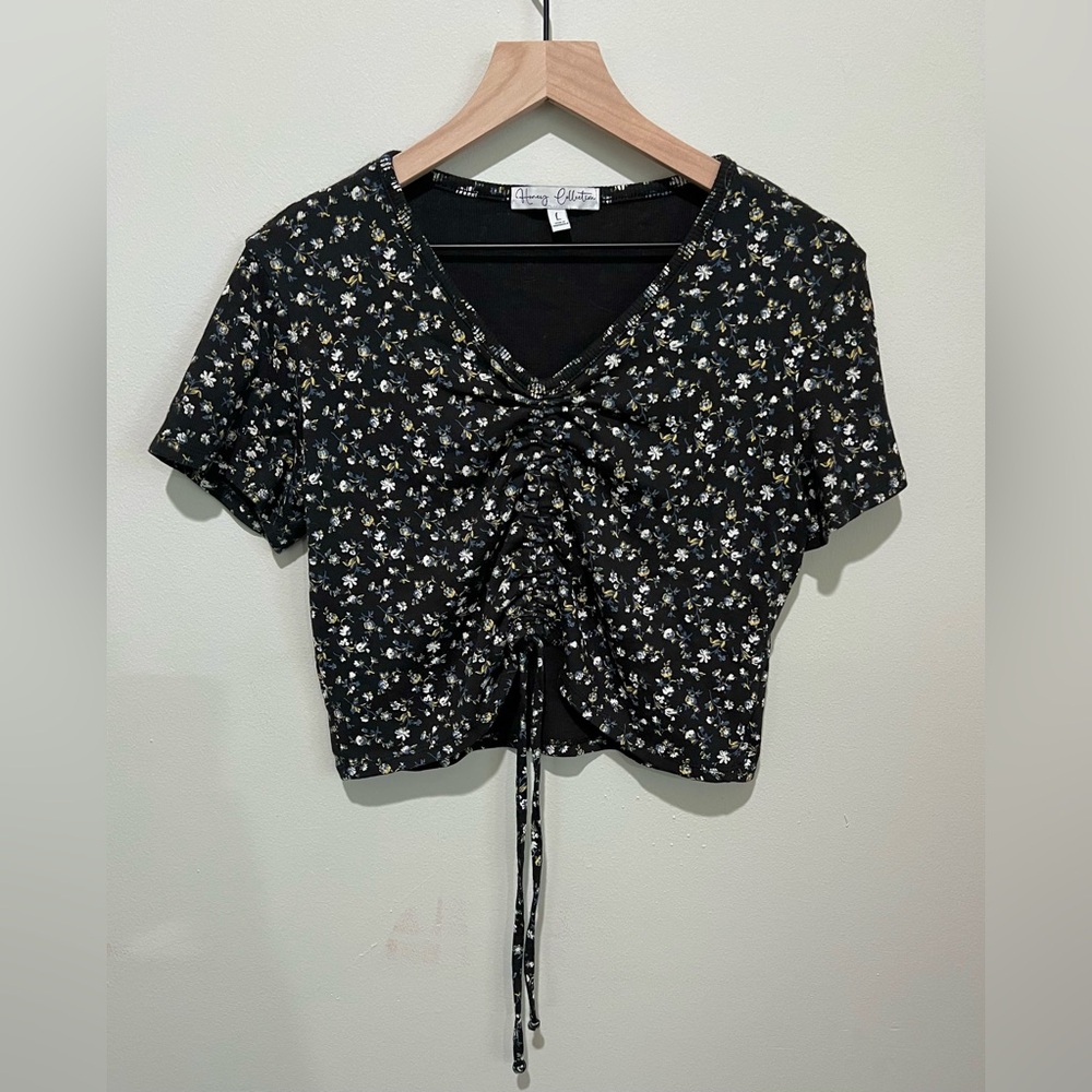 Floral Cinched Top